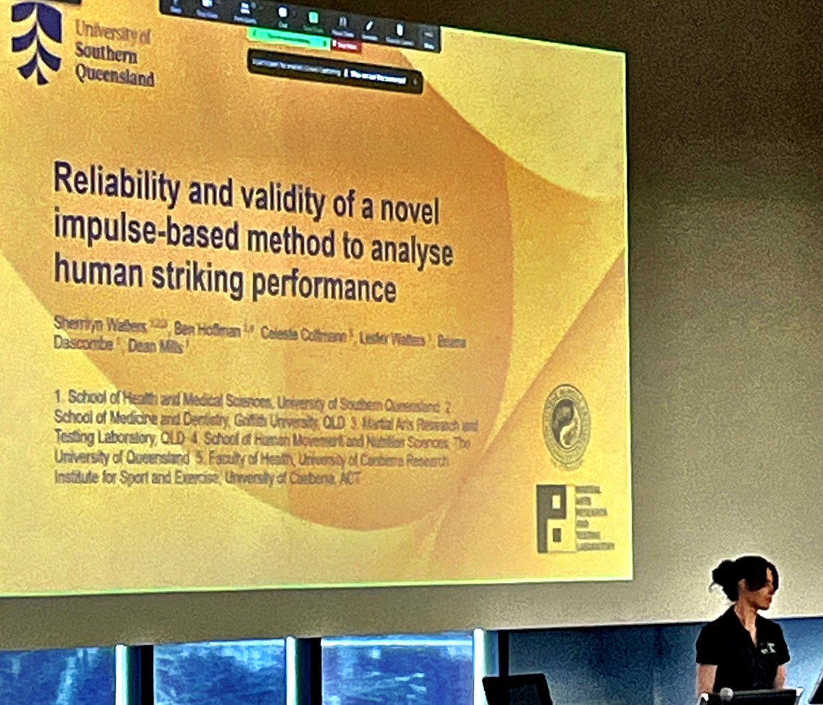 nickysjones's tweet photo. Inspiring presentations at the Australia &amp; New Zealand Society of Biomechanics conference @ANZSB @QUT #ABC13biomech
Particularly great to see Sherrilyn Walters talk about her research🤩🤩@CMAHCA 
@unisqaus
@unisq_students 
#UniSQ_Biomechanics 
#biomechanics
#WomenInSport https://t.co/UK6cDmtdF4