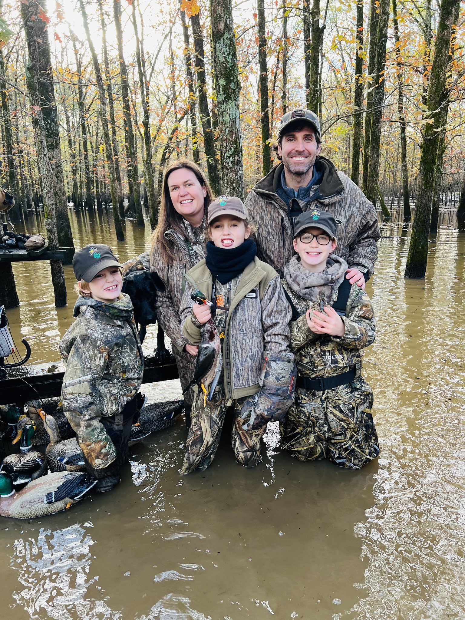 Sarah Huckabee Sanders on Twitter "Such a fun morning duck hunting