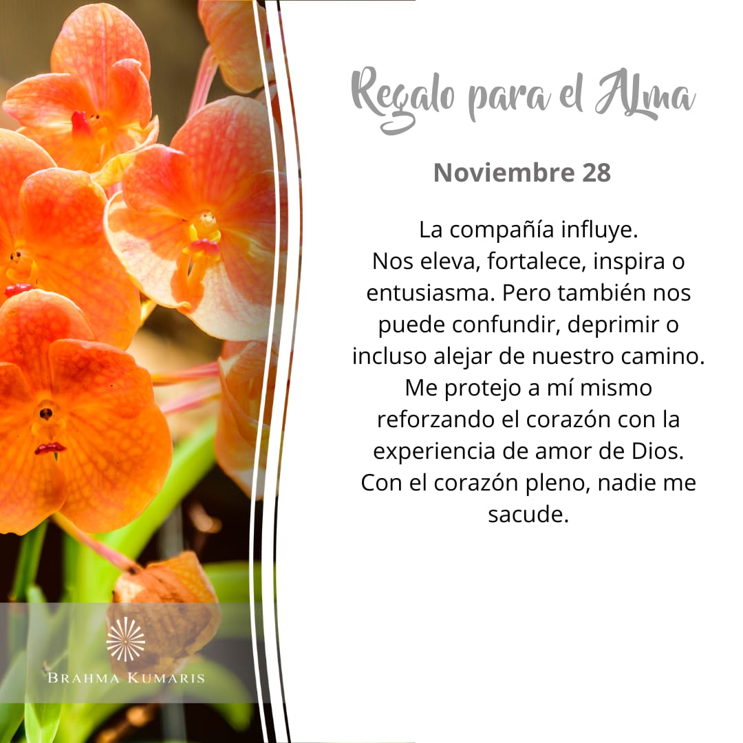 #RegaloParaElAlma #FelizLunes  #buenacompañia #elevarlaconsciencia #proteccionespiritual #amordeDios      #BrahmaKumarisColombia #MeditacionRajaYoga bkcolombia.org