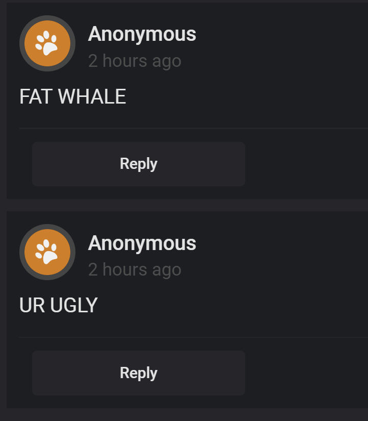 sky ༉ on Twitter "someone was in a pissy mood today lol. but yeah calling me fat and ugly does