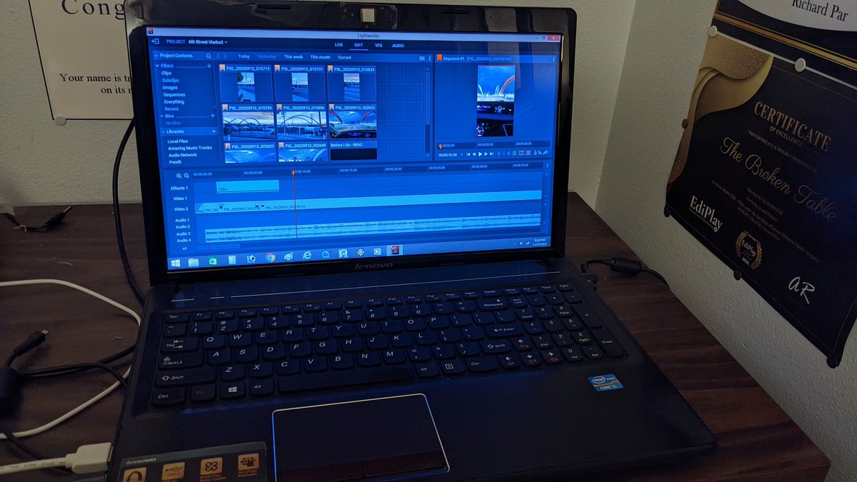 RichTPar's tweet image. It's fun editing on #Lightworks!

Sadly, it's not another narrative short film like #TheBrokenTable that I'm working on. 😁

#editinglovers #BrokenTableFilm