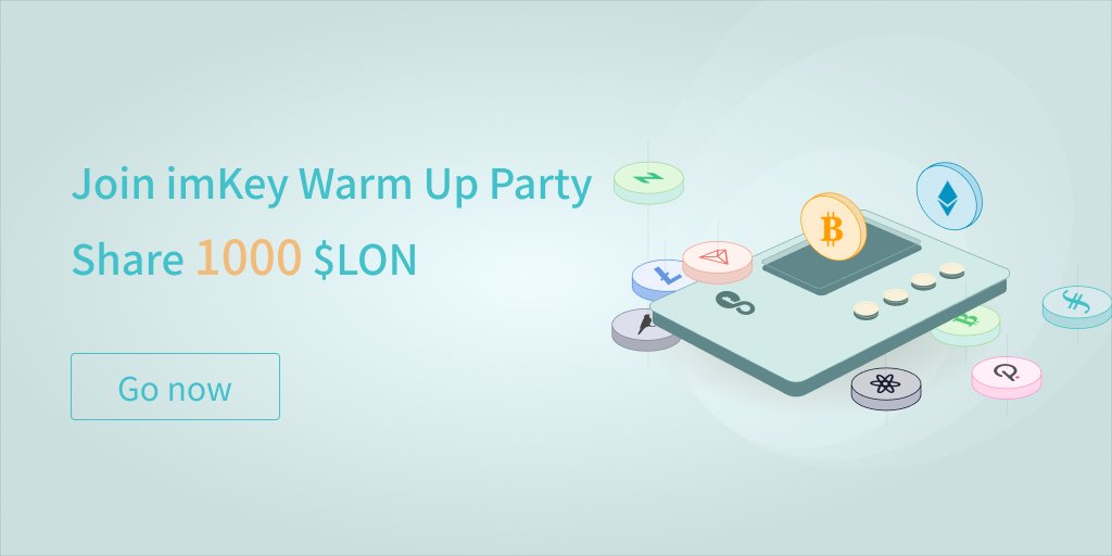 imKeyOfficial's tweet photo. #imKey Squad! 🥳
Our community warm up Party last Event! With @Quest3_xyz !🔥

✅Join the imKey ! Complete tasks!

Share 1000 $LON #giveaway
Plus!😎 + imKey NFT

👉 Join Event: https://t.co/laBFGQzHuS https://t.co/2CRsMmYyA9