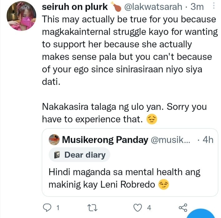 musikerong's tweet photo. Naiintindihan nila na malinaw si Leni Robredo tayo pala dapat ang mag-adjust π
#UNSELFLESS #BayanihanCenterOfGravity #GropingInTheDark https://t.co/8VKl7w88iE