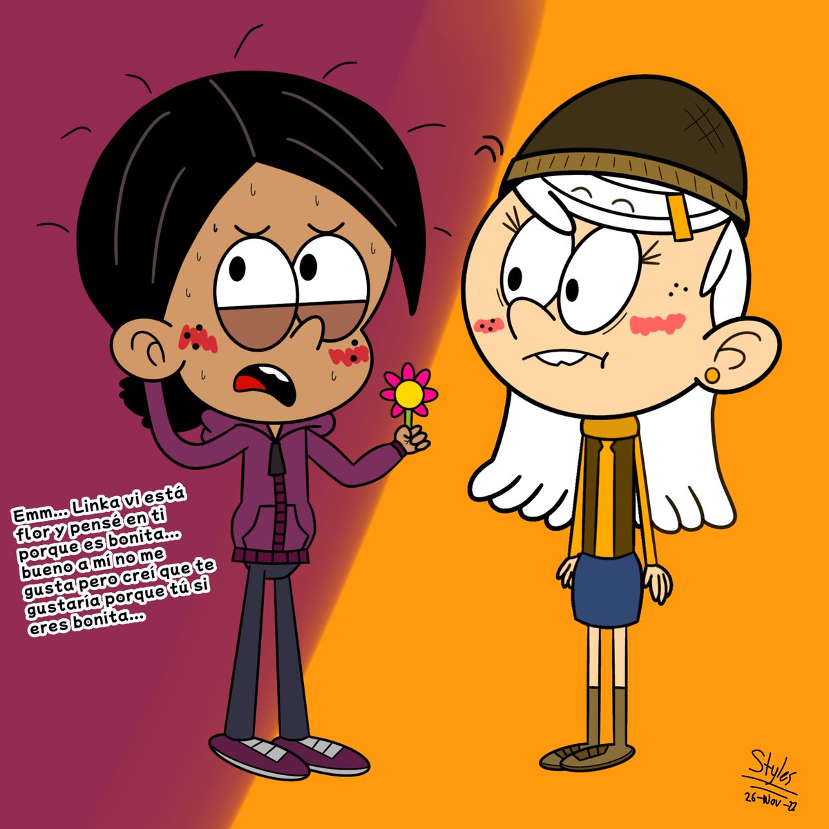 Ay el joven amor. 💘💘
#TheLoudHouse #TheLoudHousefanart #TLH #Nickelodeon #LinkaLoud #RonSantiago #RonnieColn #Ronniecoln