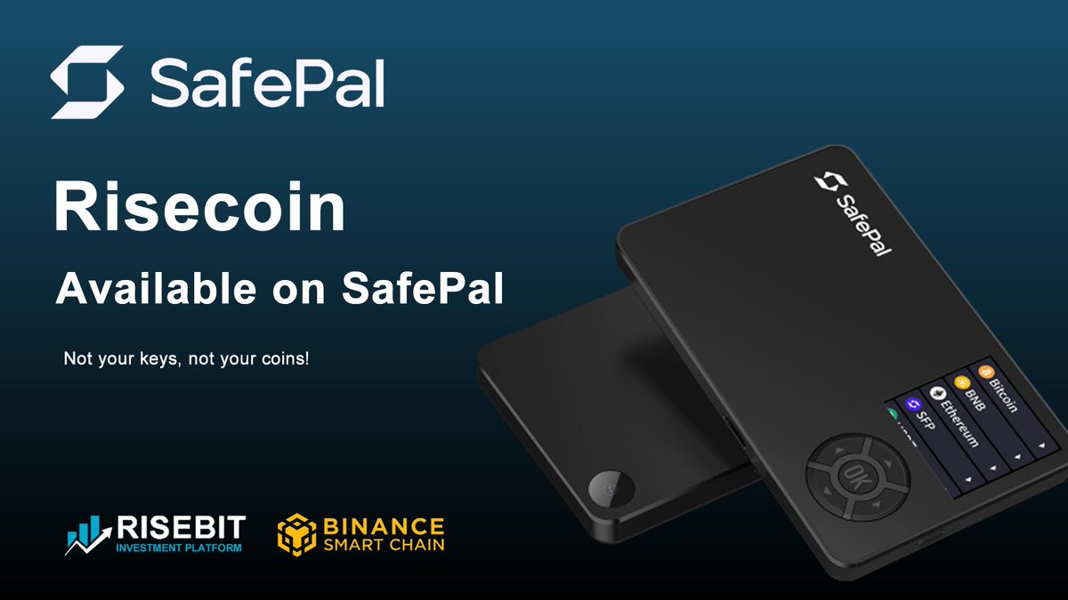 risebitenglish's tweet photo. For us security is fundamental and today we know that cold wallets play a very important role in the ecosystem, so thanks to this all users can store their risecoin in their SafePal cold wallets!

#safepal #crypto #NotYourKeysNotYourCoins #risecoin https://t.co/d5SzrEVLbT