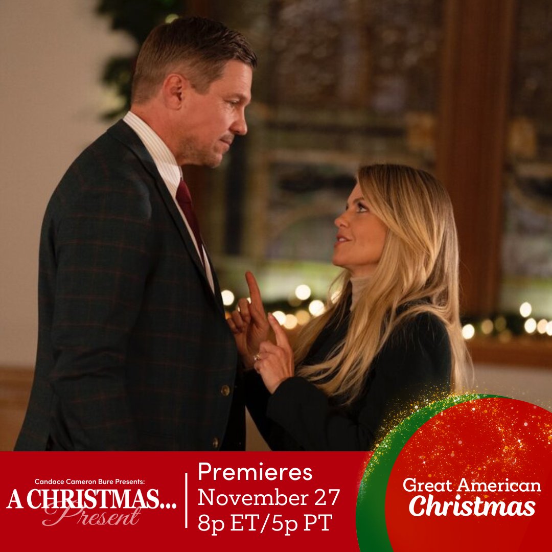 Eric & Maggie are ready to start 'seeing' each other again and be present for each other! #AChristmasPresent #GreatAmericanChristmas #GreatAmericanFamily #WelcomeHome @candacecbure 🎄