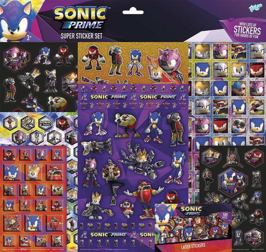 sonicparadise's tweet photo. La web ToyChamp ha puesto a la venta un set de pegatinas de Sonic Prime, la primera pieza de merchandising de la serie. Incluye varios renders completamente nuevos! https://t.co/nBahO815dF