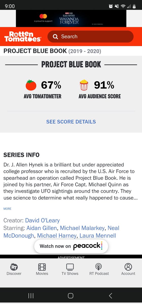 Koriaxe's tweet photo. Yo @HISTORY who made the call to cancel this show #ProjectBlueBook because rating we're doing amazing. Who made y'all pull the plug on this amazing show? Was it getting too much attention and y'all got scared?  #UFOs #UAPs #CoverUp #cancelled https://t.co/IQBpcHZgUs