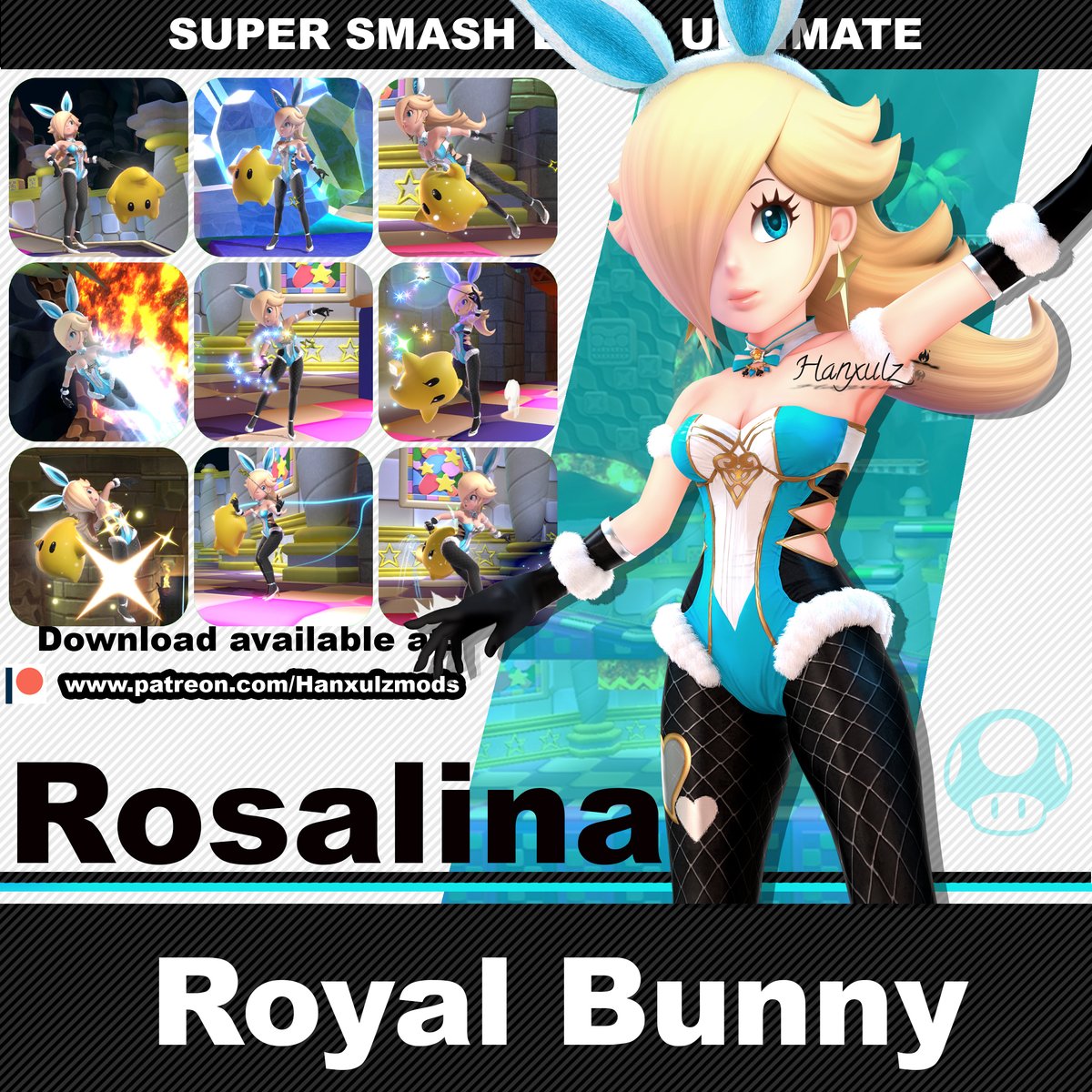 Hanxulz Ultimate Mods on Twitter: "SSBU Mod: Rosalina (Royal Bunny