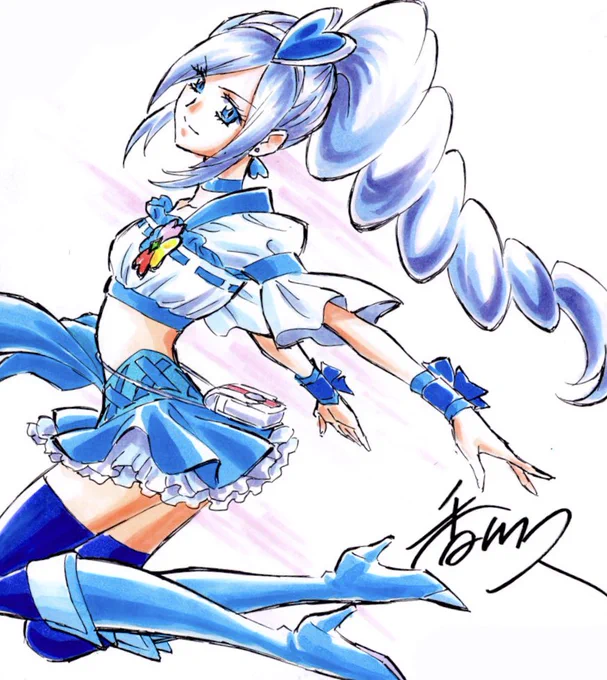 #いいニーハイの日 結構前に描いたニーハイ 