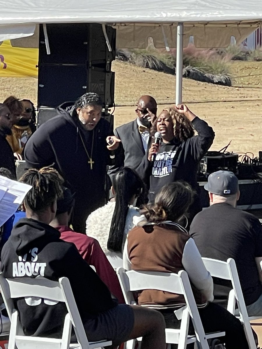 MsLaToshaBrown's tweet photo. Today @BlackVotersMtr held our “Souls to the Polls” rally in Columbus, GA! Alongside @RevDrBarber @yannasoulsings, @BarbaraArnwine and others! This weekend kicked off early voting for the Georgia senate race! Grateful to our partners @BRepairers @GeorgiaPPC @UniteThePoor #MBHAP https://t.co/NjZpTpAVpb