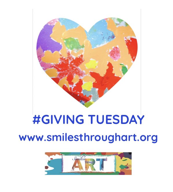 Smiles Through Arts brings joy and healing to children with different health conditions. Arts in healthcare produce positive outcomes! ❤️ #GivingTuesday2022  #GivingTuesday #arts #healingarts #mentalhealth #MentalHealthMatters #artsinhealthcare #design #art #nonprofits #donate