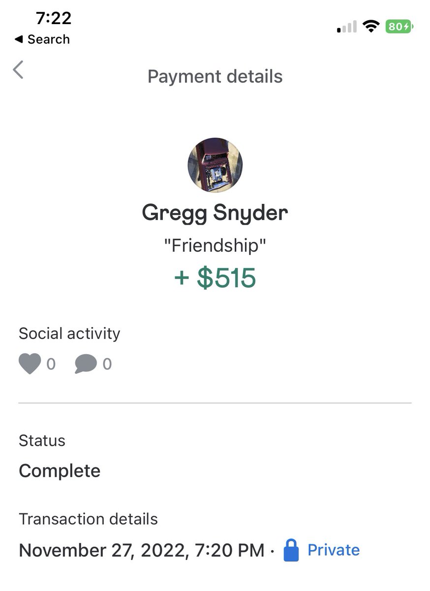 supdest's tweet photo. My dad thinks you have to literally type in “friendship” to avoid the Venmo fee #justgreggthings https://t.co/LsGagYBiHJ
