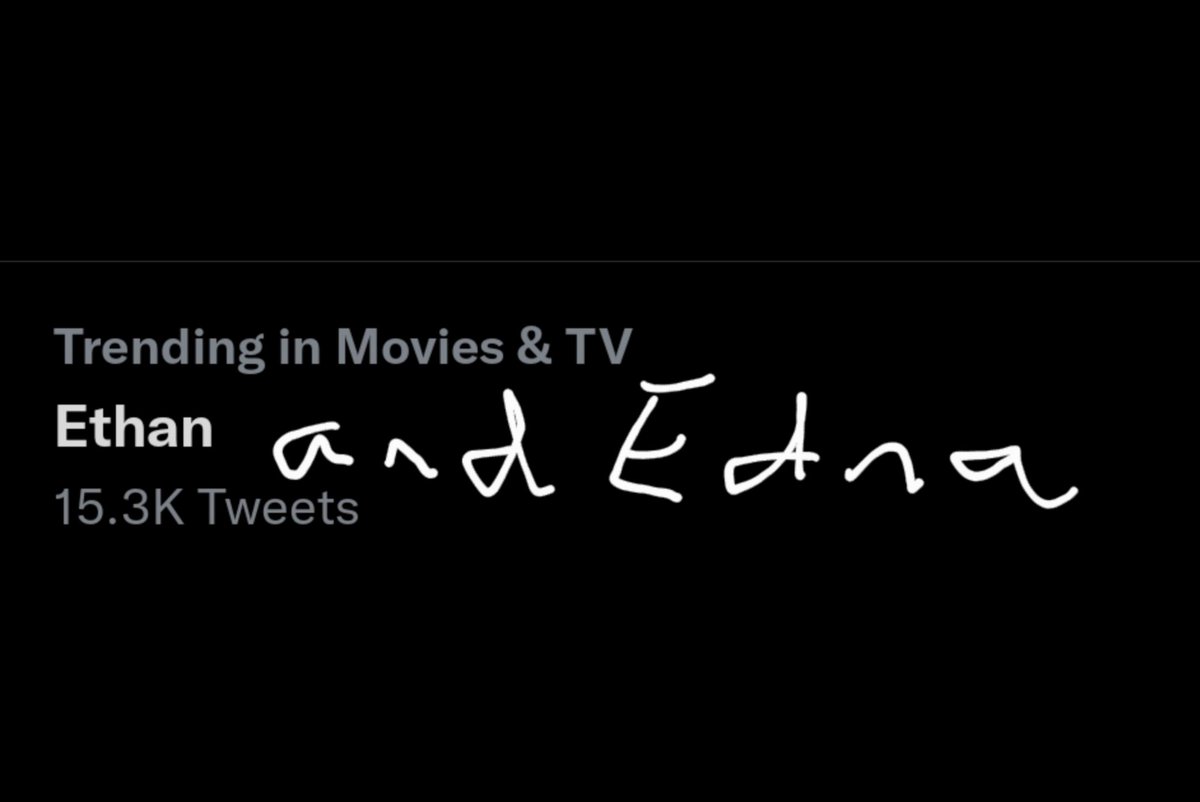 EthanEdnaMovie's tweet photo. Oh wow, we're trending! Thanks for the support, y'all! https://t.co/3CxDkgKWhA