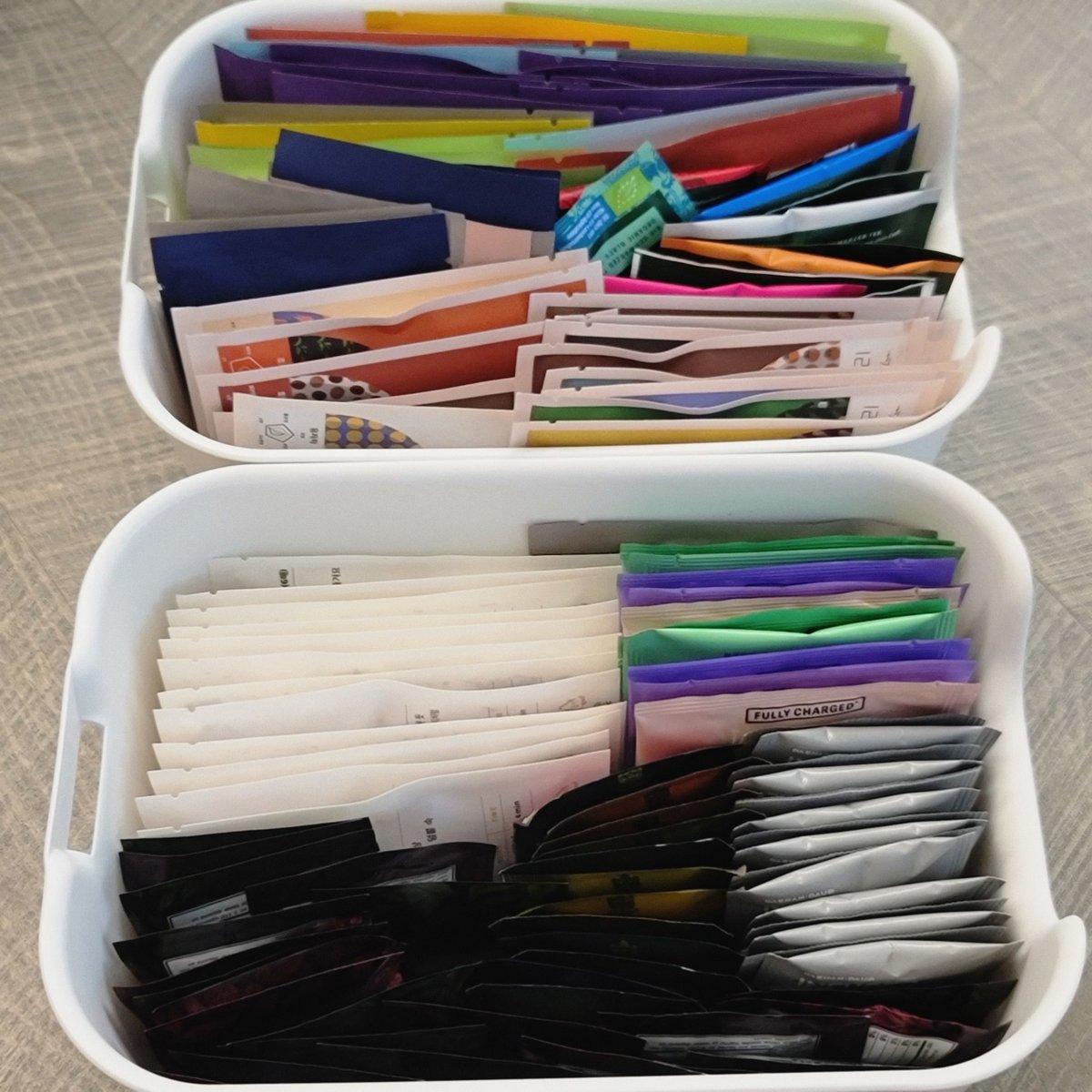 카페쇼에서 사온 샘플러들 정리! 샘플러만 사왔는데도 이렇게 한가득 (뿌듯