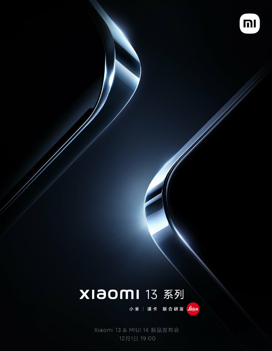 KaroulSahil's tweet photo. Xiaomi 13 Series launching on Dec 1  along with #XiaomiWatchS2 and #XiaomiBuds4 in china.
#Xiaomi #Xiaomi13 #Xiaomi13Pro https://t.co/dI3z1VtMdH