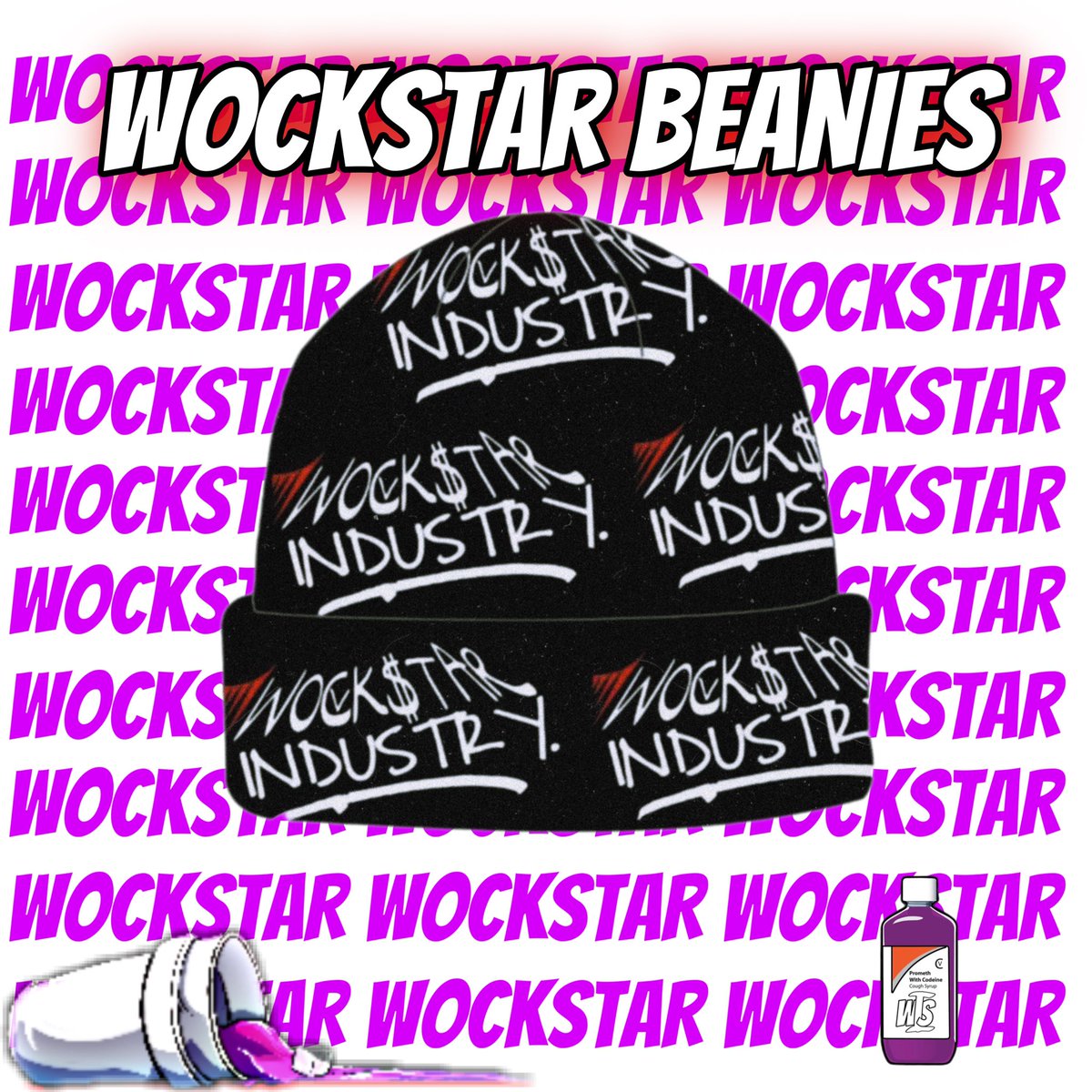 Wockstarsllc's tweet photo. WINTER WOCK CAP ❄️🍼🌟 #wockstar PRE ORDER ON SITE ❗️🥤 https://t.co/oT9HYB88HY