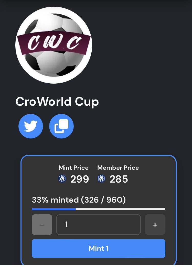 Lfg!!!  1000 cro giveaway at mint 365!!  #cro get your flag the knock out rounds are coming next week #Giveaway #WorldCup2022