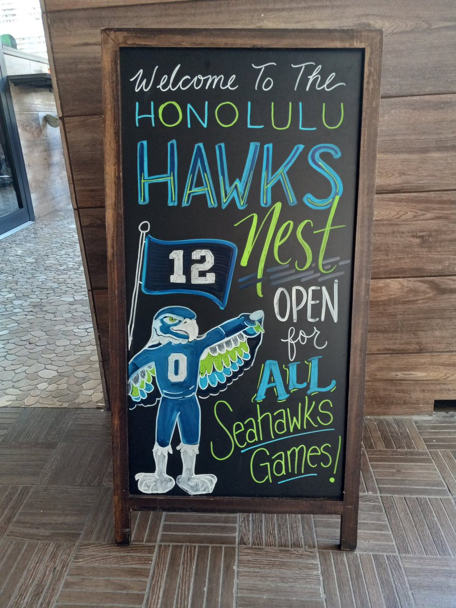 Seattle Seahawks vs. Las Vegas Raiders

The energy from the #12s at Agave & Vine was amazing this afternoon! Not the result we wanted, but we had a great time. Congrats to the Raiders.

Join us!
honoluluseahawkers.com
Go #Seahawks
#honoluluseahawkers
@seaohana
#12severywhere