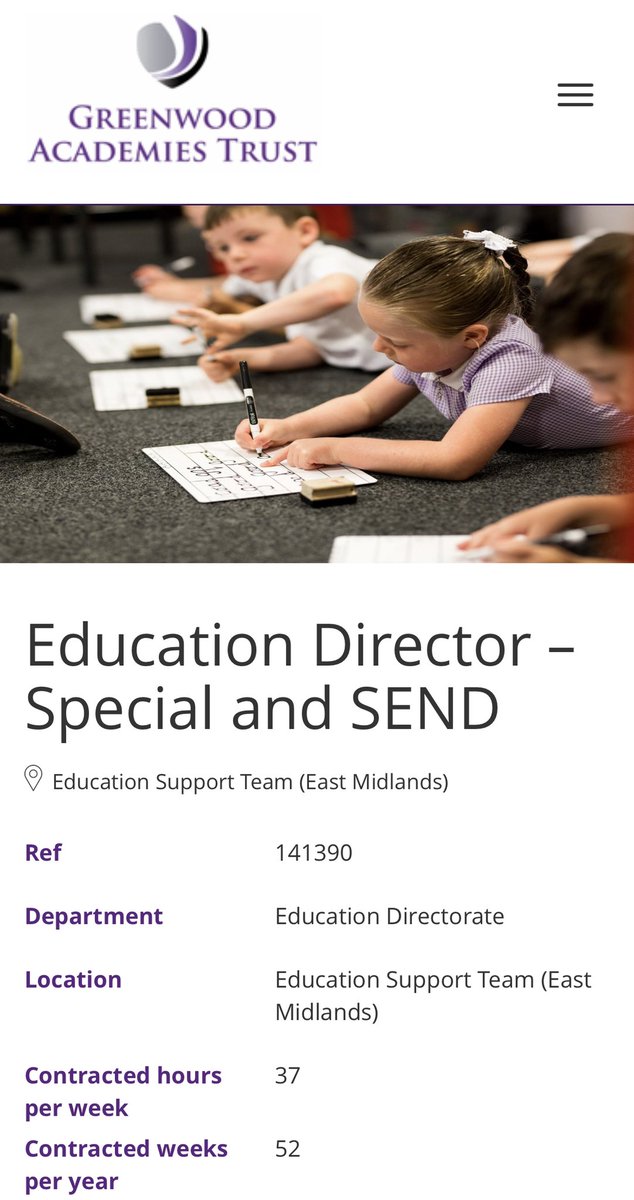 WayneNorrie's tweet photo. If you’re an exceptional leader with drive, ambition and a passion to make a difference to children and young people then you could be exactly who we are looking for. This is a very exciting opportunity to join the @GreenwoodAcad family. DM me for a chat!
https://t.co/Bmqwl4OWwc https://t.co/fV1HpS66qP