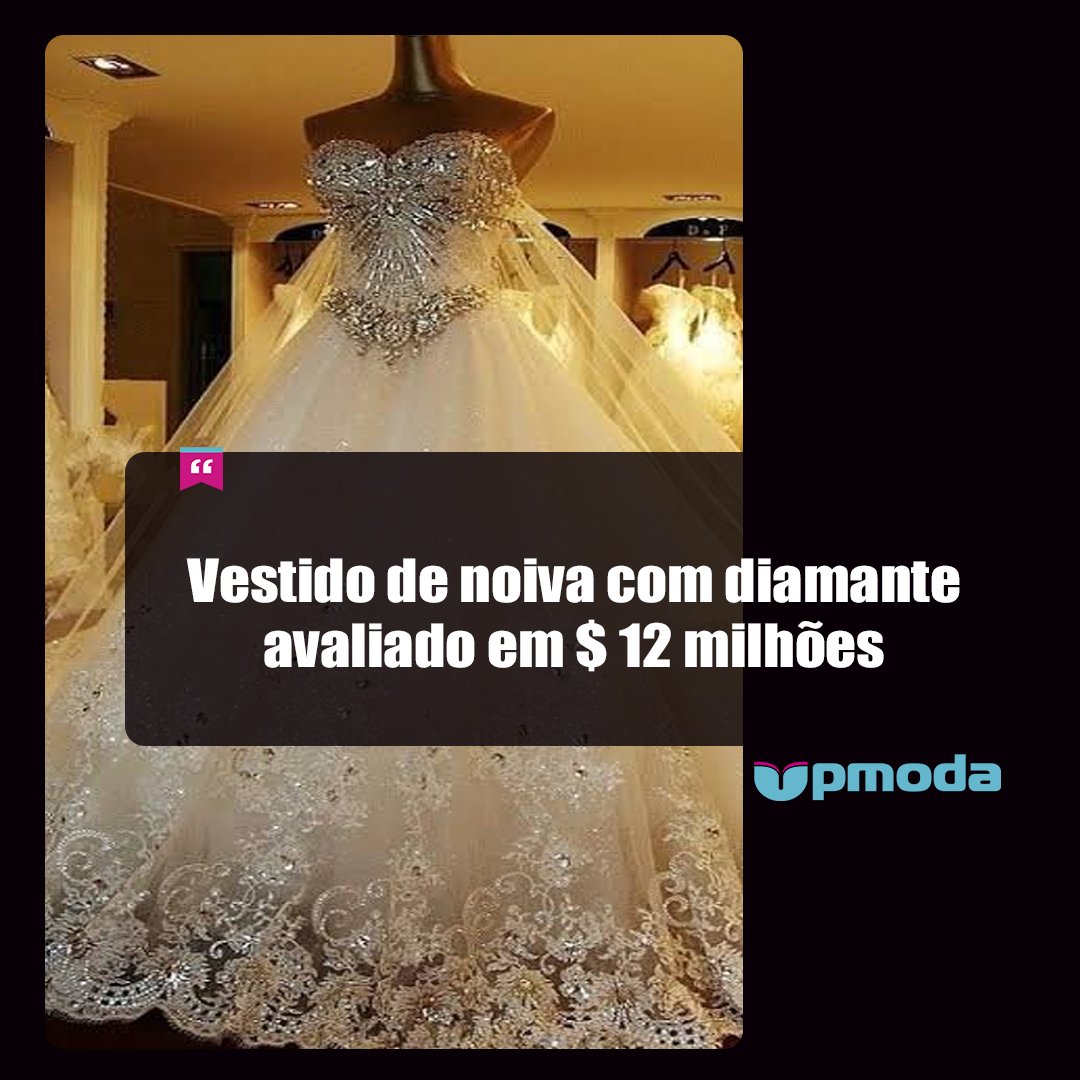 upmoda's tweet image. Renee Strauss, dona de um proeminente salão de noivas em Beverly Hills, criou um vestido de noiva com diamantes adornados com diamantes que brilham quando o usuário se move. #vestido #noiva #moda #fashion
