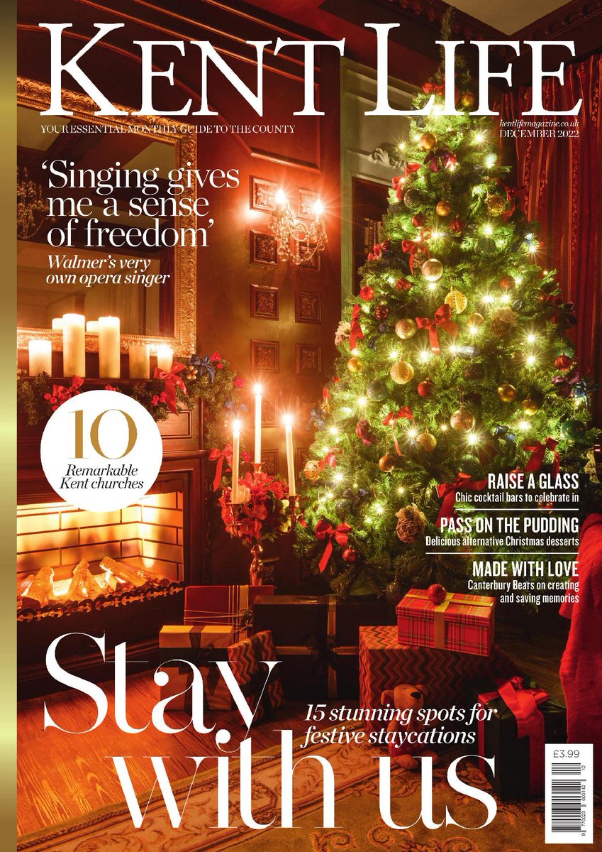 kentlife's tweet image. The December issue of Kent Life is out now! 😍🎄✨
Available to buy today either:  
Direct from bit.ly/2T8CtTh  
In all good stockist - store finder seymour.co.uk/storefinder/  
Or subscribe to our print and digital subscription pack greatbritishlife.co.uk/subscribe/kent