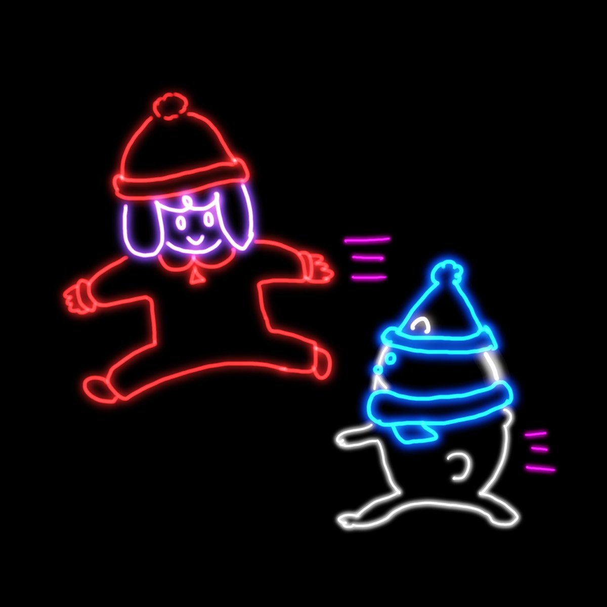 good__moo's tweet photo. あたたかくして、あそぼーっ🏃🏻‍♀️💕

#イラスト #イラスト好きな人と繋がりたい #絵描きさんと繋がりたい https://t.co/d7q9nGDUrq