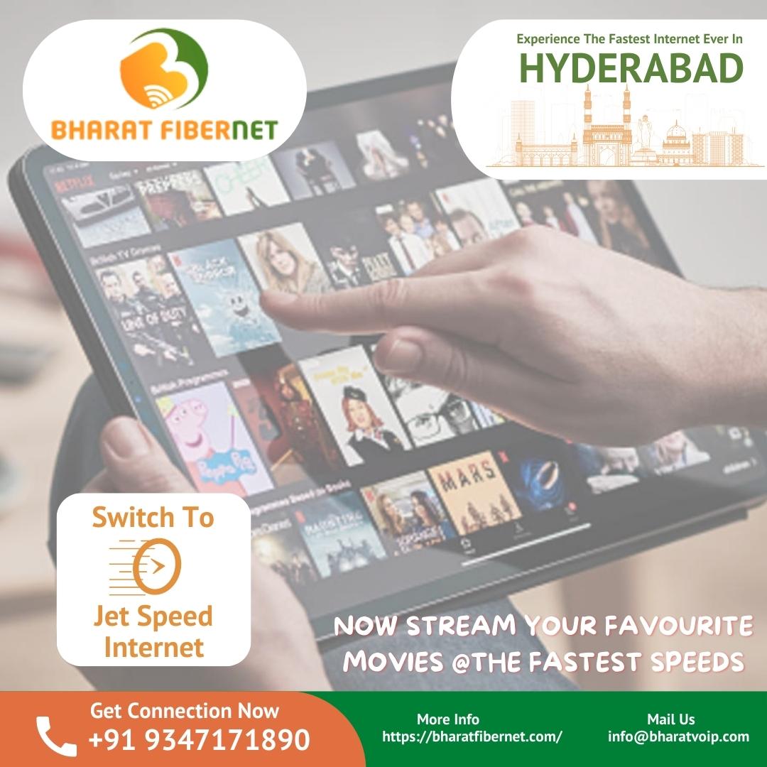 BharatFibernet's tweet photo. Now STREAM Your Favourite Movies @The fastest Speeds With #BharatFiberNet....
Get the #BestBroadbandConnection for your Home....
#MinimumPrice With #MaximumSpeed 📣Be #WiFi Ready Experience The #FastestInternet In Hyderabad....
📣Choose wisely! Switch to Bharat Fiber Net https://t.co/9FSfwLJyXJ