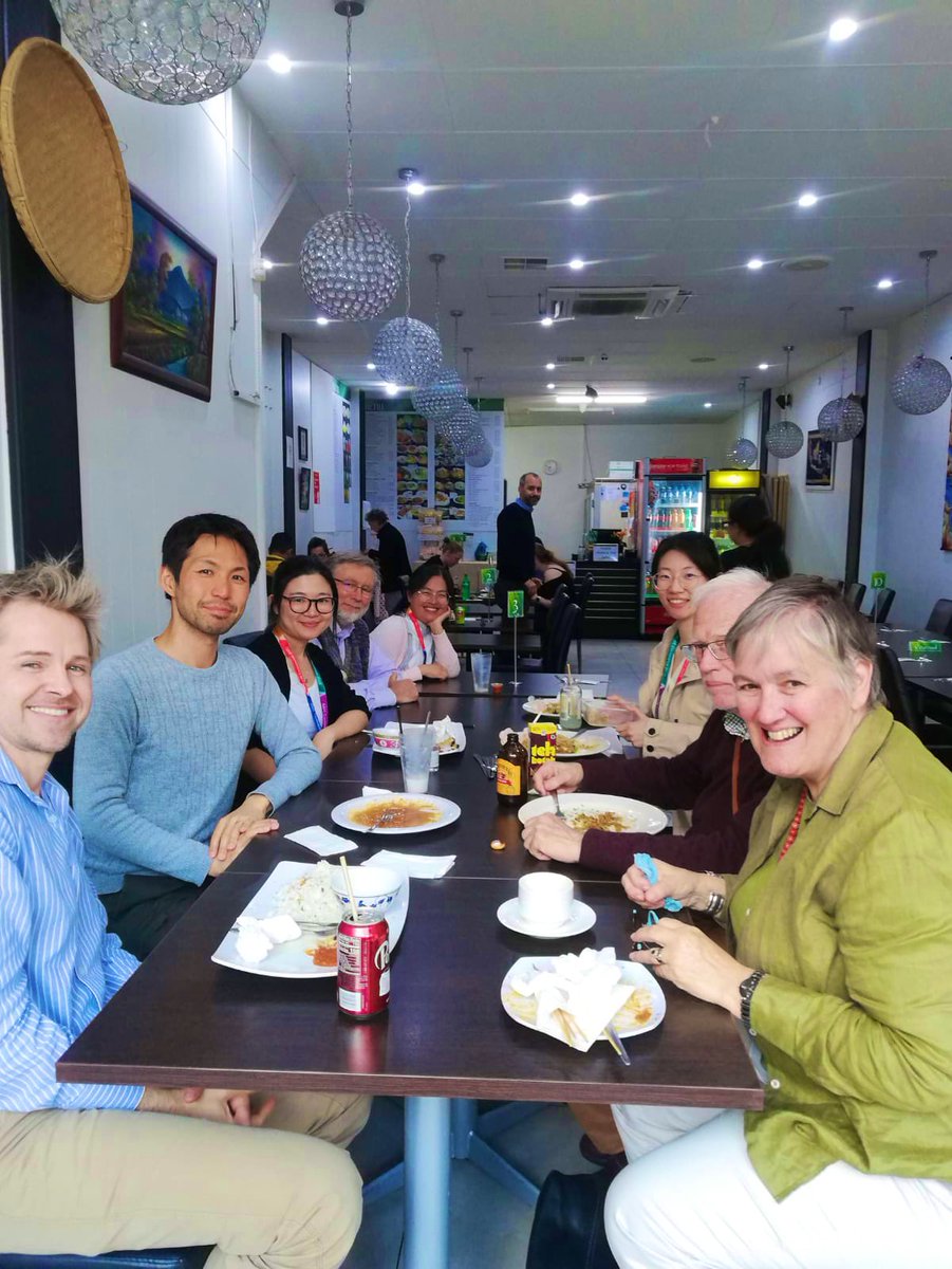 What a nice evening, talking about #Vygotsky plus having delicious Indonesian food!

#AAREConference 
@AustAssocResEd 
<a href="/UniversitySA/">UniSA</a>