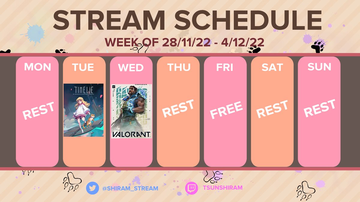 Shiram_Stream's tweet photo. ตารางประจำอาทิตย์มาแล้วจ้าาาประจำวันที่28/11-4/12 ทุกคนมารอด��กันได้เลยว่าสตรีมวันไหนเกมอะไรยังไงบ้างจัดปายยย พบกันได้ทุกวันจันทร์ อังคาร พุธ ศุกร์ เอ๊ะทำไมวันนี้ไม่มีสตรีมเหรอ? น็อคไปแล้ว1 วันอังคารเห็นเขาว่าพัซเซิลมันย๊ากยากอาจได้เจอร้อนๆกัน พบกันได้น้าที่https://t.co/IOscS7Gz2v https://t.co/6P1ZDMf5zQ