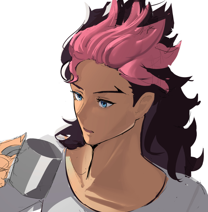 珍しく女性以外描きたいソロキツネさんのターゲットになったグエルくんwip 