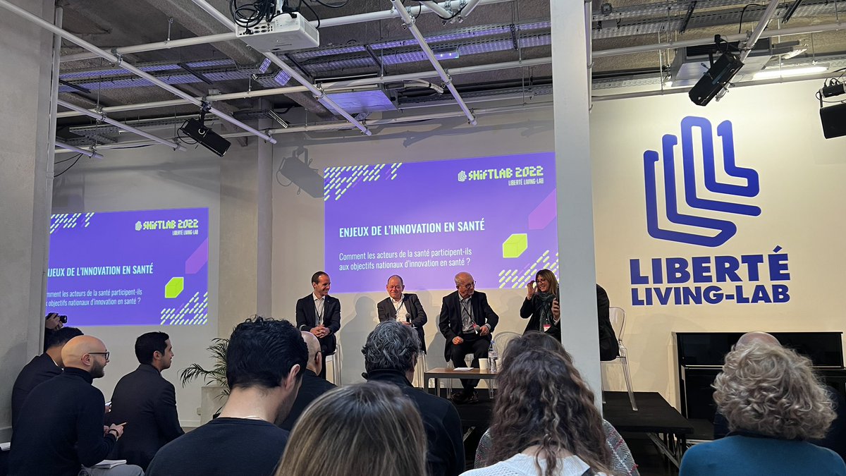 Samah Ghalloussi (@samahnlp) on Twitter photo #Shiftlab2022 Les enjeux de l’innovation en Santé avec :
Jean-François Dhainaut @LIBERTE_LL
Julian Mercier <a href="/SGPI_avenir/">Secrétariat général pour l’investissement</a>
Stephanie Forte <a href="/HopitalFoch/">Hôpital Foch</a>
Thomas Borel <a href="/LeemFrance/">Leem</a>
Romain Hellmann <a href="/ars_grand_est/">ARS Grand Est</a> #Shiftlab2022 Les enjeux de l’innovation en Santé avec :
Jean-François Dhainaut @LIBERTE_LL
Julian Mercier <a href="/SGPI_avenir/">Secrétariat général pour l’investissement</a>
Stephanie Forte <a href="/HopitalFoch/">Hôpital Foch</a>
Thomas Borel <a href="/LeemFrance/">Leem</a>
Romain Hellmann <a href="/ars_grand_est/">ARS Grand Est</a>