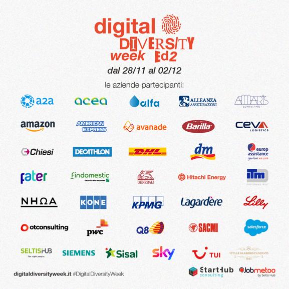StartHubCons's tweet image. Ci siamo! Inizia oggi la seconda edizione della #DigitalDiversityWeek, l&apos;evento promosso da Jobmetoo Seltis Hub e Start Hub Consulting per abbattere le barriere con un click! digitaldiversityweek.it
#digitaldiversityweek #Lavoro