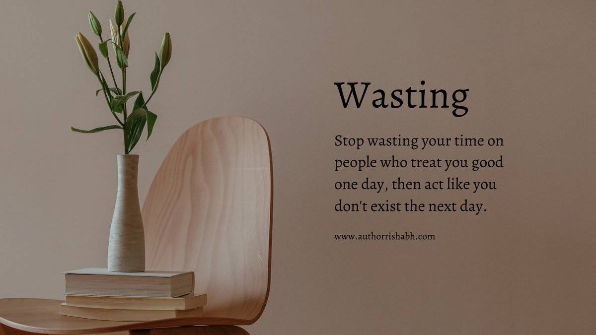 authorrishabh's tweet photo. Stop wasting time

#Authorrishabh #RishabhBansal #quoteoftheday https://t.co/L3PuoO1zzx