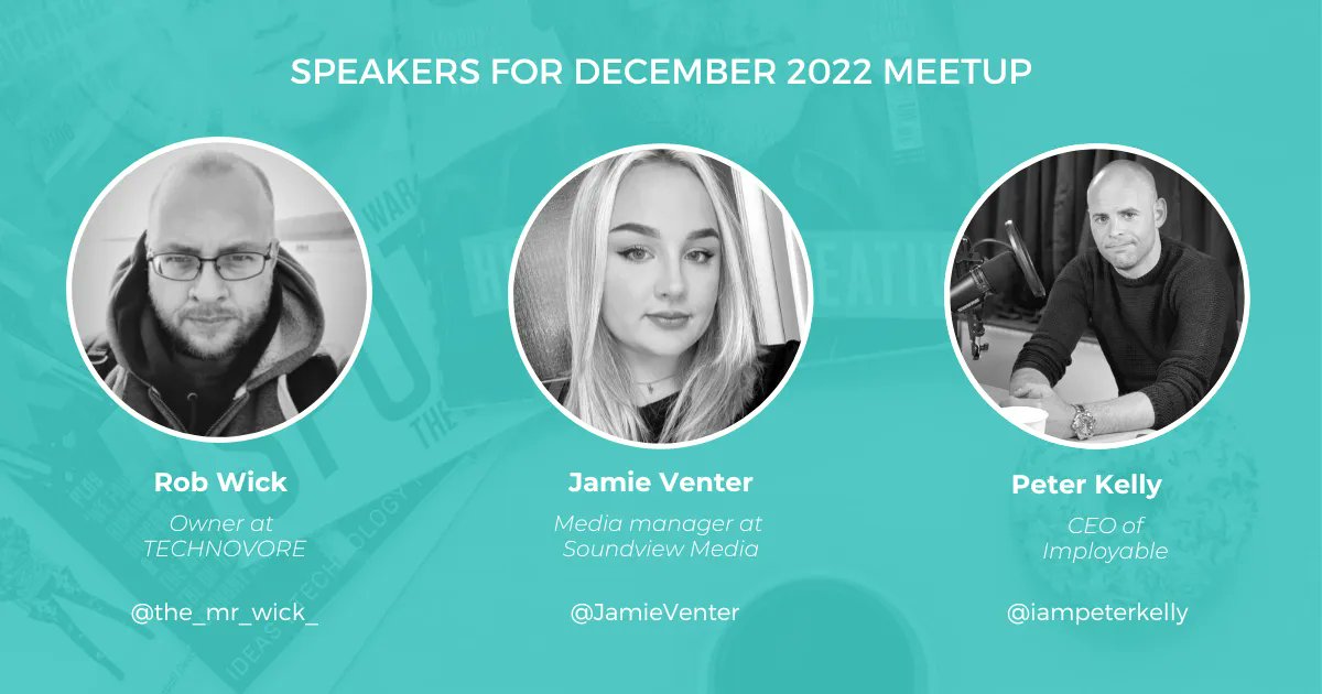 The final Digital Plymouth of the year is this week! and we have a full roster of speakers ready to share their stories.

Come along, invite your friends. Lets make it our biggest yet

You can book your place here: buff.ly/3g5PQPD