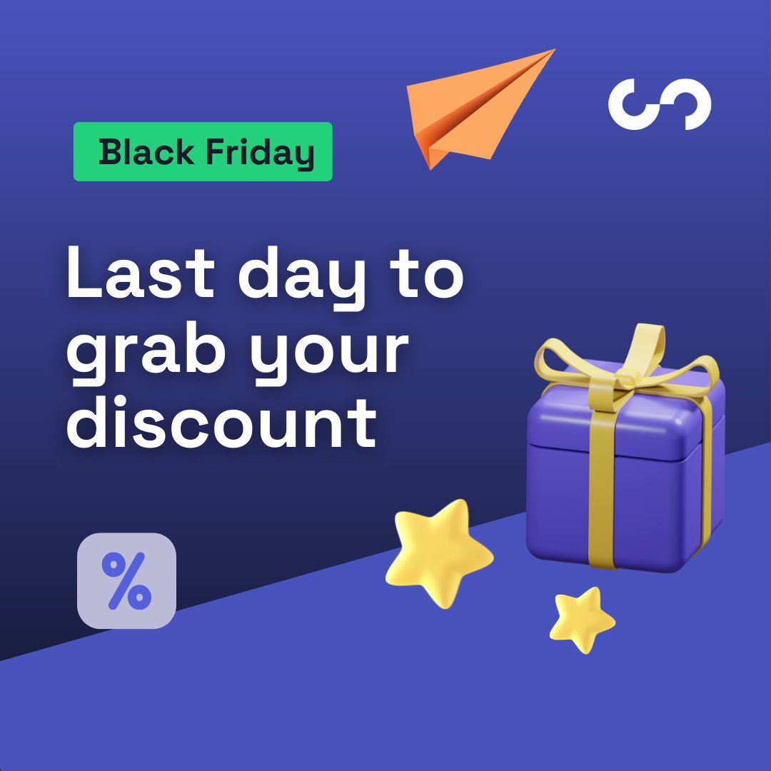 Today is the last day to get 50 - 70 % off our Stagent offer, so be sure to spin our Wheel of Discounts! 🎉

Be aware, this is a limited time offer, so use your discount code before today is over..🕐You can find the link on l8r.it/HXvQ