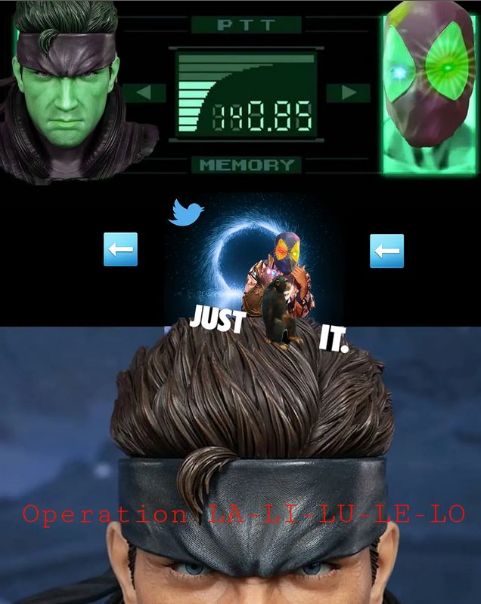 LFDY88's tweet photo. #Operation LA-LI-LU-LE-LO⚡
#SolidSnake : Must #SAVEBILLY
$APE #APE 💎 #AMC $AMC
#MetalGearSolid #Codec #CodecCall #dankmeme #memes #gamer #gamerlife #gamermemes #gamergirlsofinstagram #gamergirls #lol #rotfl #Deadpool #Marvel #playstation
Release the Kraken @LCOMMAT #lol https://t.co/UxfSXhN5Hg