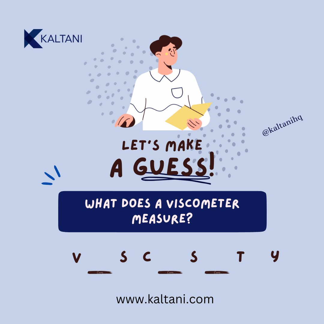 What does a viscometer measure?

Drop your answer in the comment section👇

#kaltani #recycling #wastemanagment #sustainability #quiz #Wednesday #games #recycle #weeklychallenge #puzzle #work #play #riddles #Wednesdayfun #midweek #teamwork