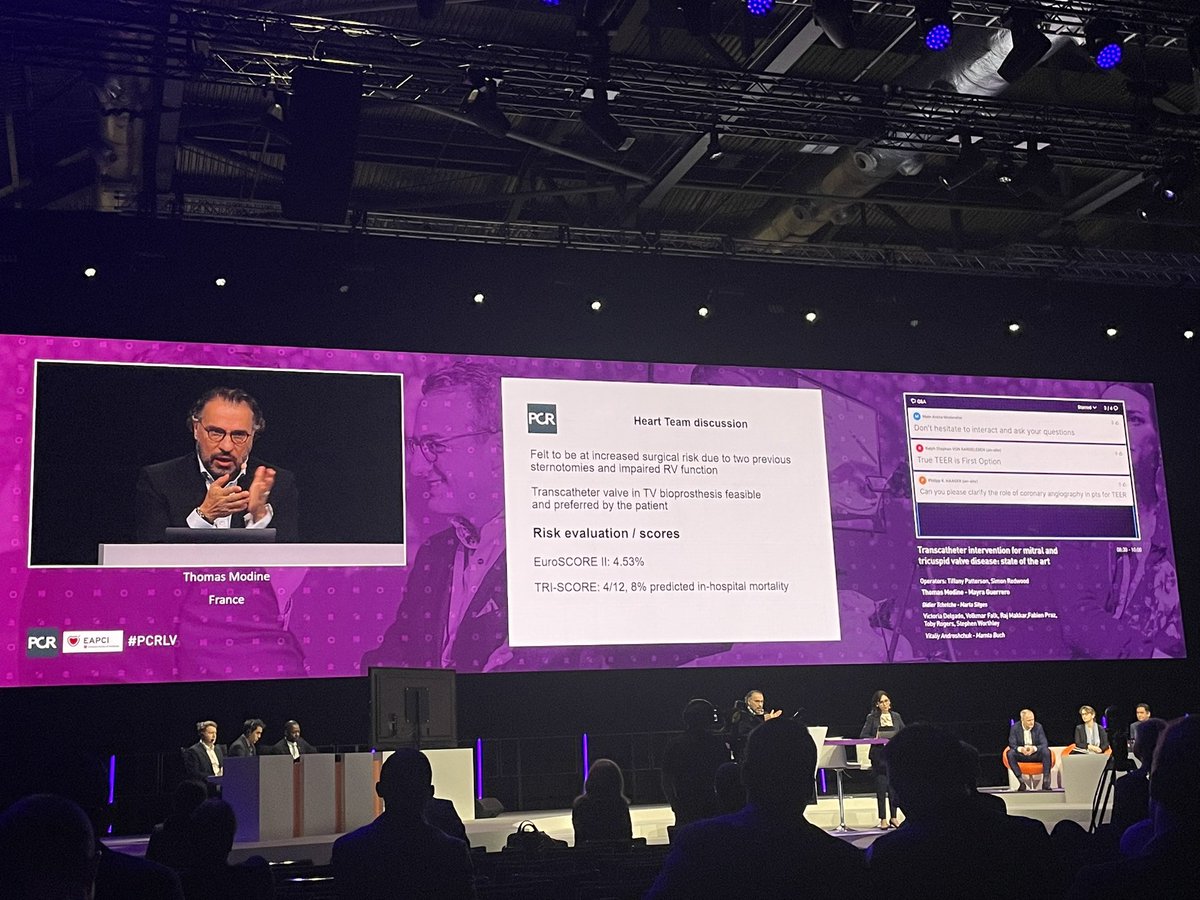 am_ioppolo's tweet photo. Amazing session about state of the art of transcatheter intervention for mitral and tricuspid valve disease..live from #PCRLV @PCRonline @didier_tchetche @modine_thomas https://t.co/dshkClXSmA