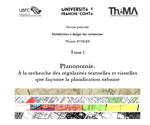 LaboTheMA's tweet photo. 🎓Planonomie : À la recherche des régularités textuelles et visuelles que façonne la planification urbaine. 
Le mémoire d'HDR de Thomas Buhler @MobiliTB est maintenant en ligne sur HAL 
A consulter ici : https://t.co/w9hQFXp20p https://t.co/OGru2FNtip