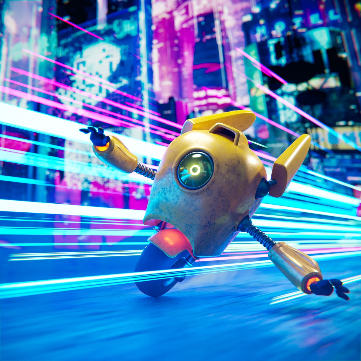 Here is my entry, MonoRad 2.0, for the #Substance3DRobotChallenge by <a href="/TheRookiesCO/">TheRookiesCO</a>, <a href="/Adobe/">Adobe</a> &amp; <a href="/wacom/">Wacom</a> 🔥
Do check it out in the following link and let me know what you think ✨🤍
therookies.co/entries/19690