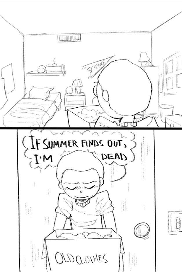 IamBackWhy's tweet image. btw, i started this comic in a completely different style before suddenly deciding to redraw everything lol
#rickorty