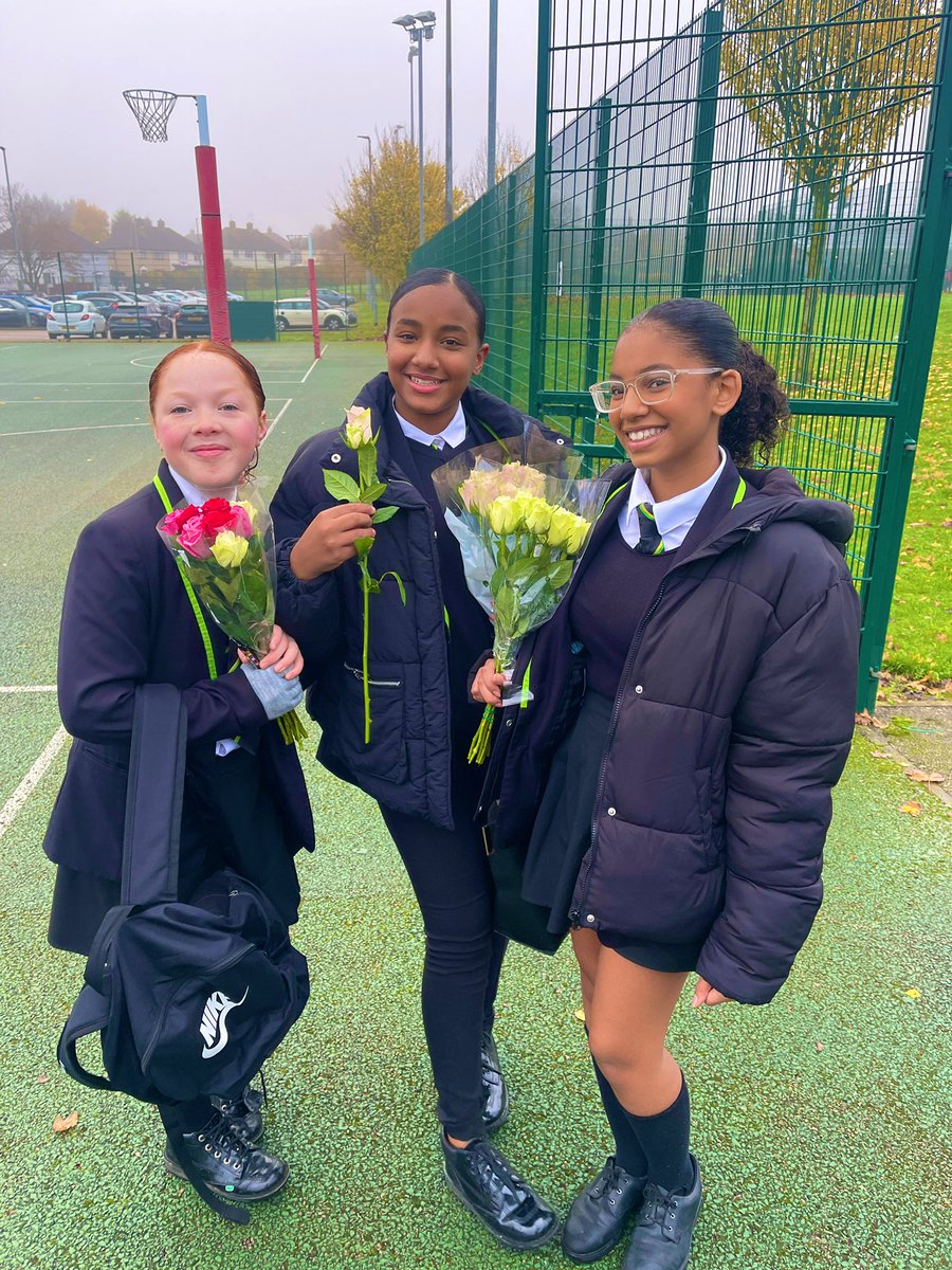 OfficialNUSA's tweet photo. “Just because miss.” 

The most wholesome thing you’ll see! Our #Year8s giving out roses to teachers this morning, just because. #AmazingNUSA 🫶🏽😍🌹💐 #Queens #TheNUSAWay #TeachersWithTears #EduTwitter #Kindness #TeamNUSA 🥹 https://t.co/m4sBGdfCcF