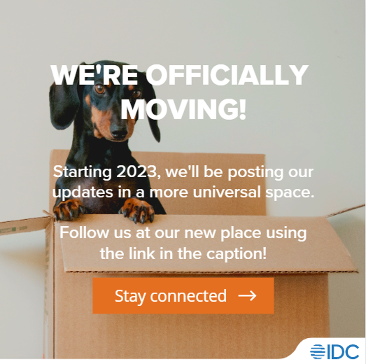 IDCIndo's tweet photo. @IDCIndo is moving! 

Starting next year, we’ll be posting our updates on a new but still familiar page. So if you want to stay up-to-date on all the latest tech updates in Indonesia, then make sure to follow us over at @idcap and @idcapevents. https://t.co/suEd5tpEf0