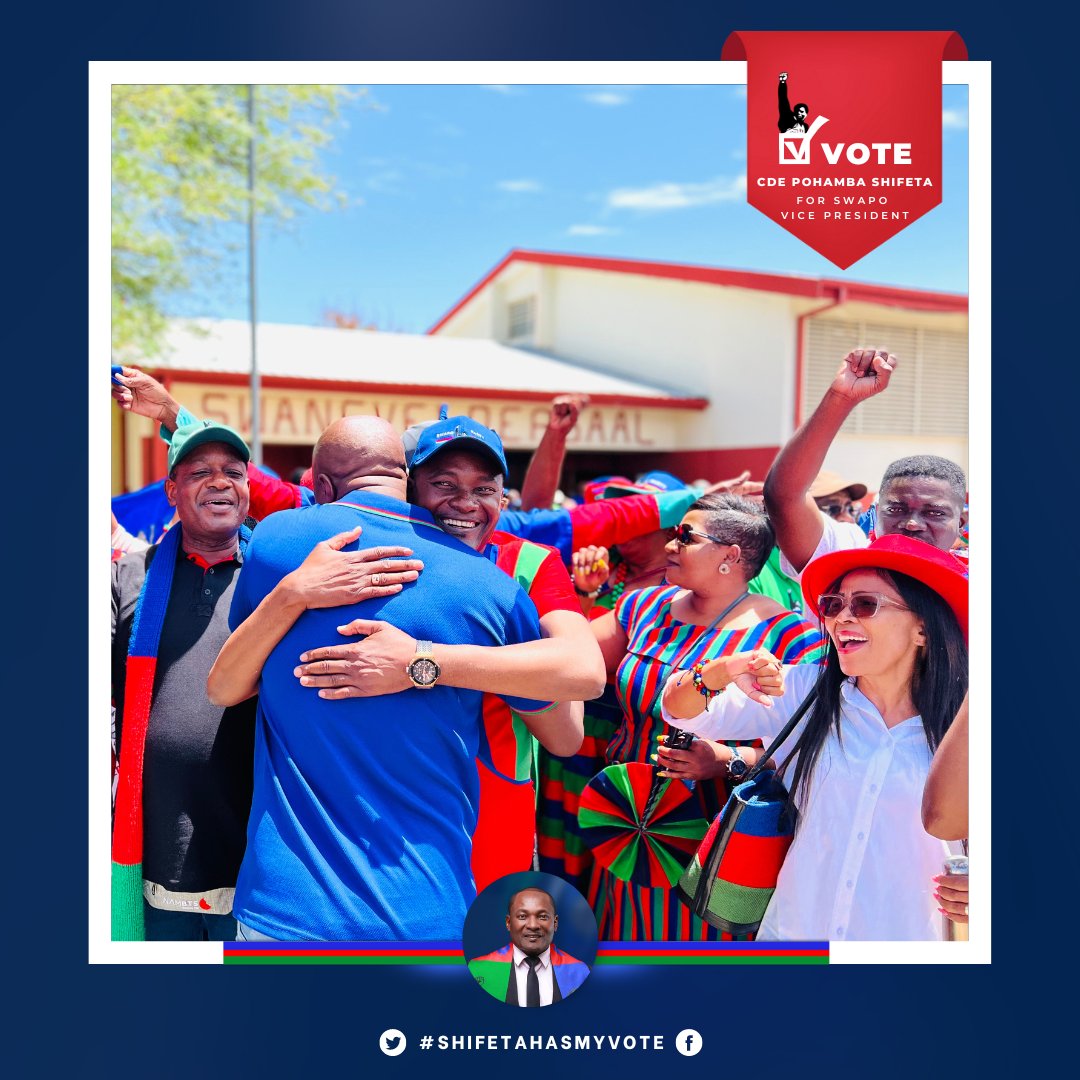 Today, a new dawn awaits. 

Whatever the result, may we continue building our SWAPO Party together, so that we remain the principal agent of the people of Namibia.

#ShifetaHasMyVote #Shifeta4VP