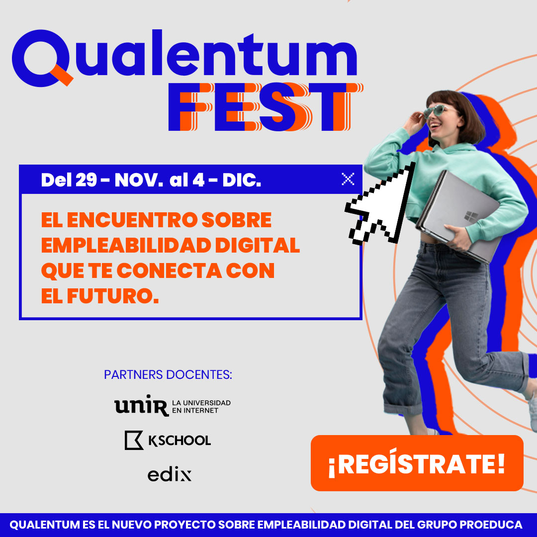 innovatsn's tweet photo. 📢QUALENTUM FEST @UNIRuniversidad ‼️‼️

💡El encuentro sobre Empleabilidad Digital que te conecta con el Futuro.

🗓️⏰Del 29 de Noviembre al 4 de Diciembre

➡️ REGISTRO: 

https://t.co/WD2AQjTgGr

@GrupoPROEDUCA @EdixEducacion @kschoolcom https://t.co/Z8hbcLjG6F