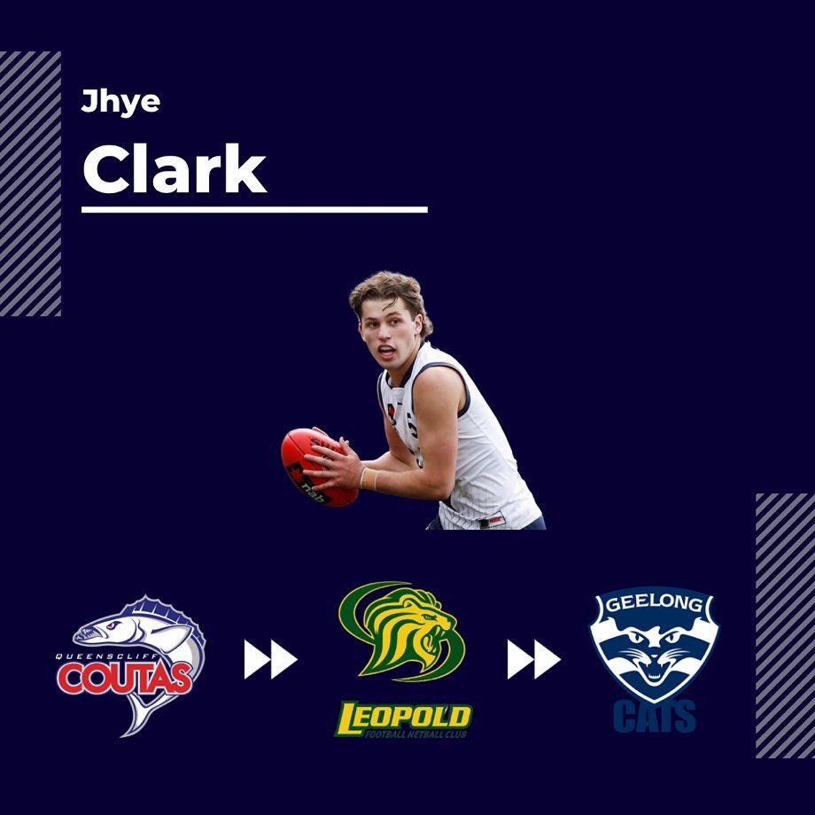 Congratulations to Jhye Clark on being drafted to the <a href="/GeelongCats/">Geelong Cats</a> with pick 8.