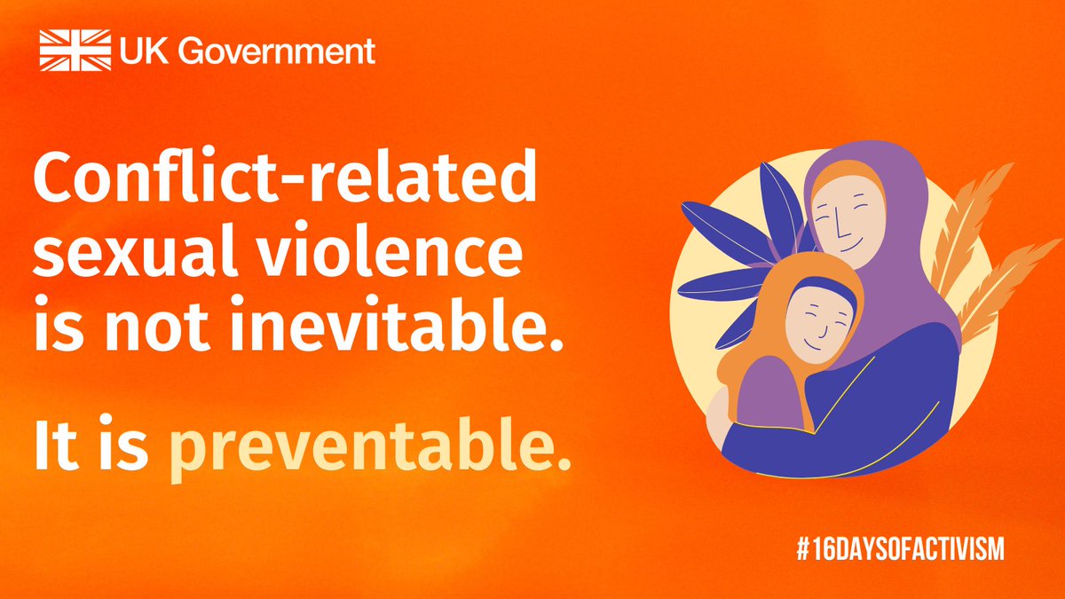 It is Day 1 of the UK’s 🇬🇧 PSVI Conference and we are launching a new <a href="/WW2PreventVAWG/">What Works II</a> report which shows that sexual violence is not an inevitable consequence of war and is preventable.  

#ForSurvivorsWithSurvivors #16DaysofActivism