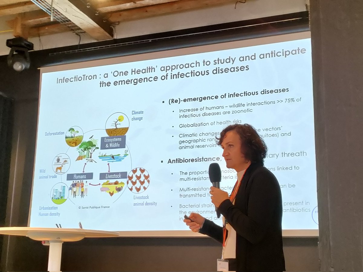 Présentation par <a href="/FArcher48/">Fabienne Archer</a> de l'Equipex+ <a href="/InfectioTron/">EquipEx+ InfectioTron</a> lors du Symposium Santé @ LabEx 2022, une journée scientifique interdisciplinaire organisée par les LabEx du site lyonnais