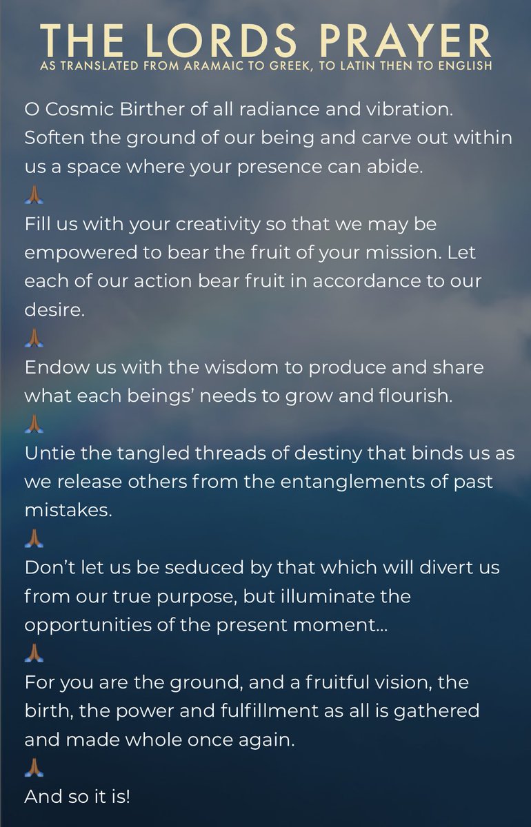 SaletteUSAtv's tweet photo. The Lords Prayer https://t.co/hnAK7iCrea